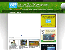 Tablet Screenshot of insidegolfnewspaper.com